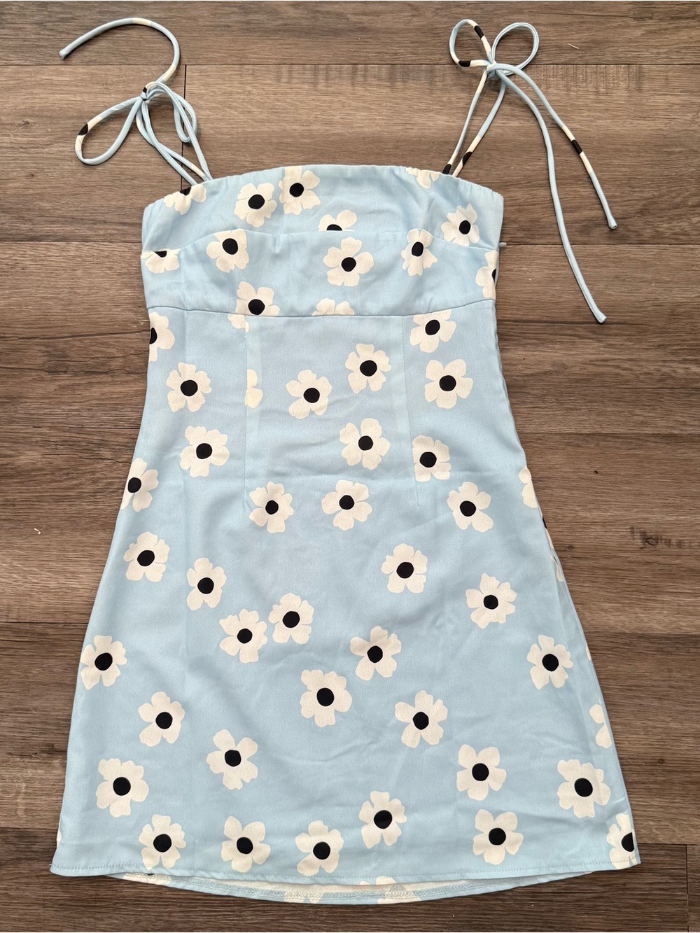 Princess Polly Blue Daisy Granno Mini Dress Size 4